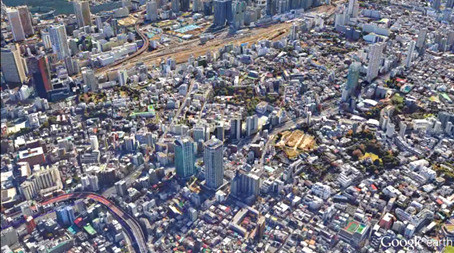 白金高輪（港区）高度600ｍ（2,000ft）
