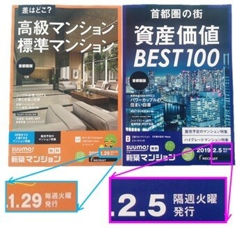 「SUUMO新築マンション」隔週に