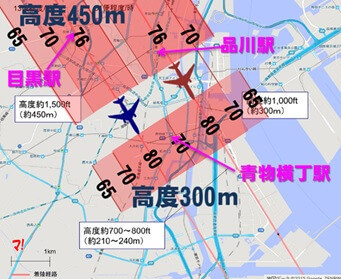 品川駅周辺の騒音レベル