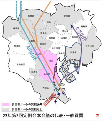 羽田新ルートの質疑が無かった10区議会