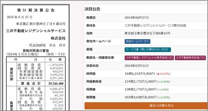 官報決算データベース