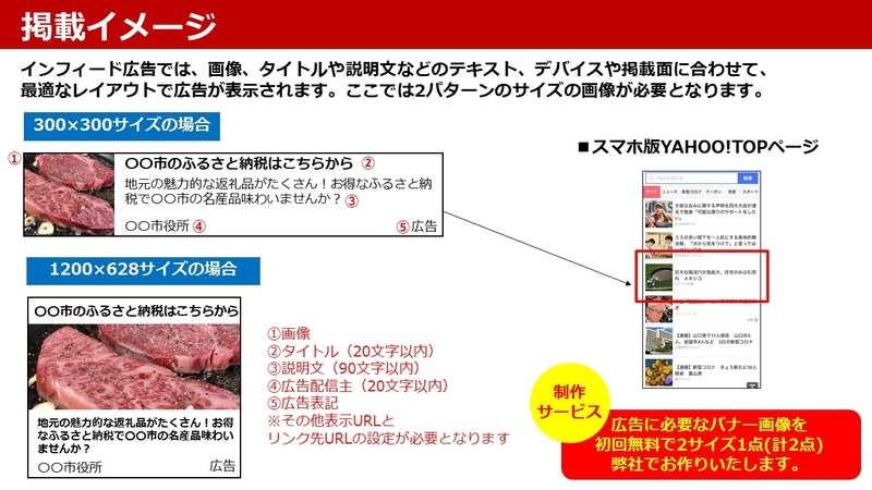 YAHOO!JAPANでふるさと納税PRの資料4