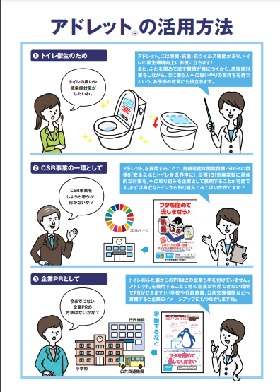 消臭・抗菌・抗ウイルスシート「アドレット」の資料3