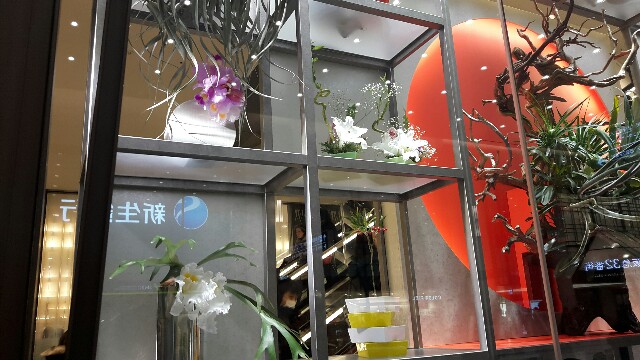 大阪 阪急うめだ店 迎春ディスプレイにうなる 花に会える旅に出よう