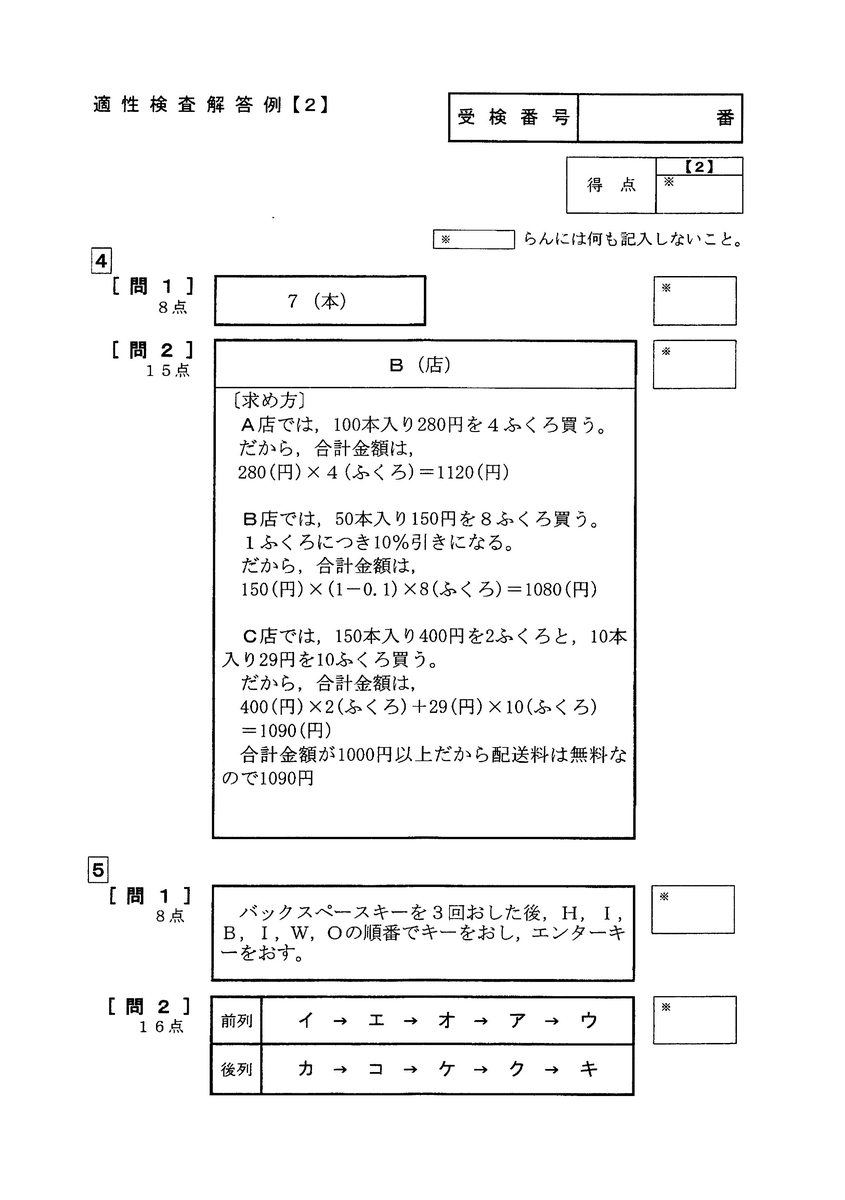 令和５年度宇都宮東高等学校附属中学校（矢板東中・佐野中）適性検査の