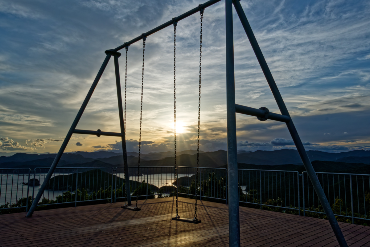 【三重・南伊勢】愛犬と巡る絶景!鵜倉園地で見江島展望台の「ハートの入り江」と夕焼けを堪能2 たちばな展望台