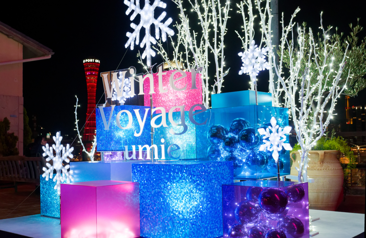 【2025年レポ】愛犬と巡る神戸ハーバーランドumieのクリスマス!青い光の街「KOBE UMIAKARI」に包まれて