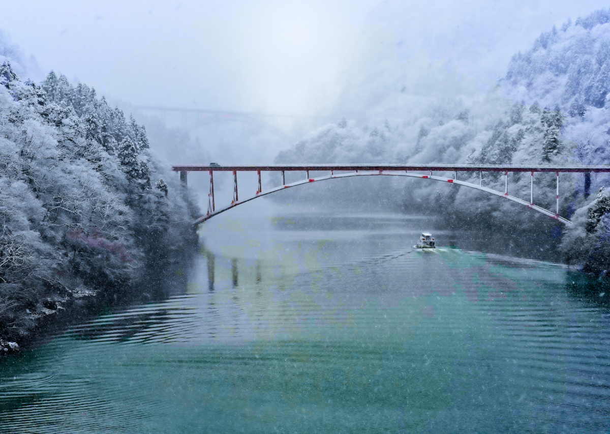 庄川峡・冬の絶景ポイント