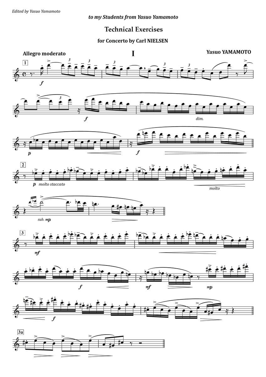 Nielsen Concerto 1st mov. フルート上達の秘伝