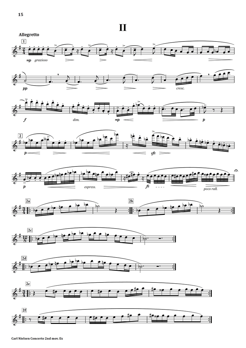 Nielsen Concerto 2nd mov. フルート上達の秘伝