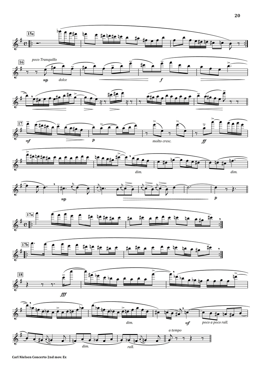 Nielsen Concerto 2nd mov. フルート上達の秘伝