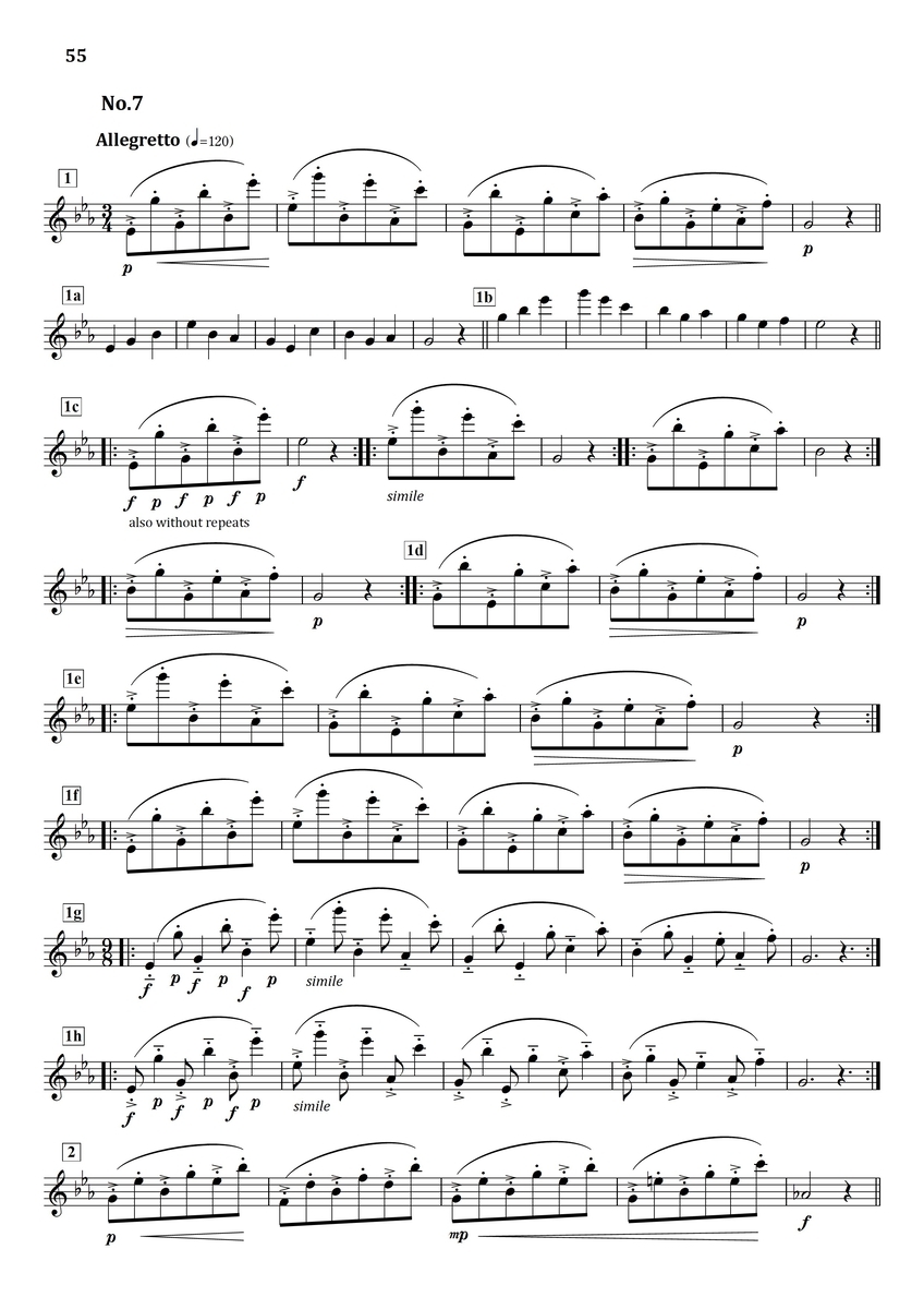Boehm : 24 Caprices No.7 - フルート上達の秘伝