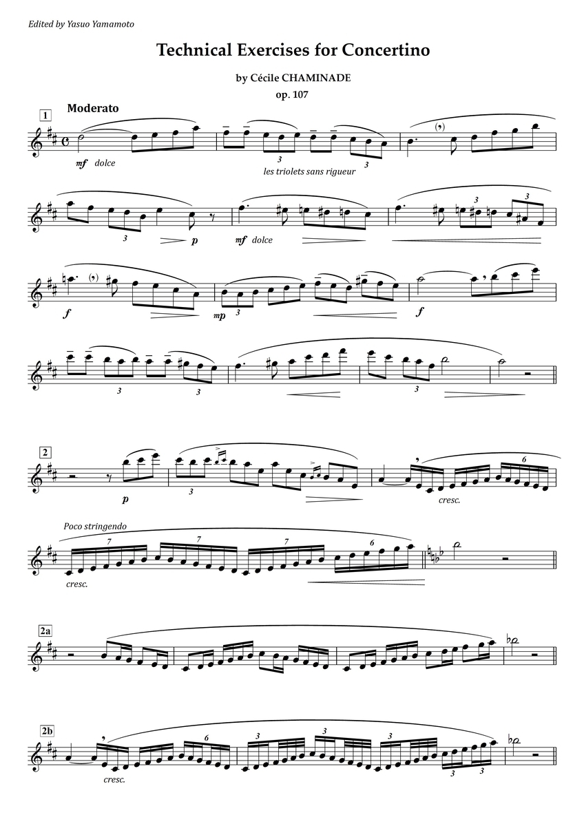 Chaminade : Concertino op.107 - フルート上達の秘伝