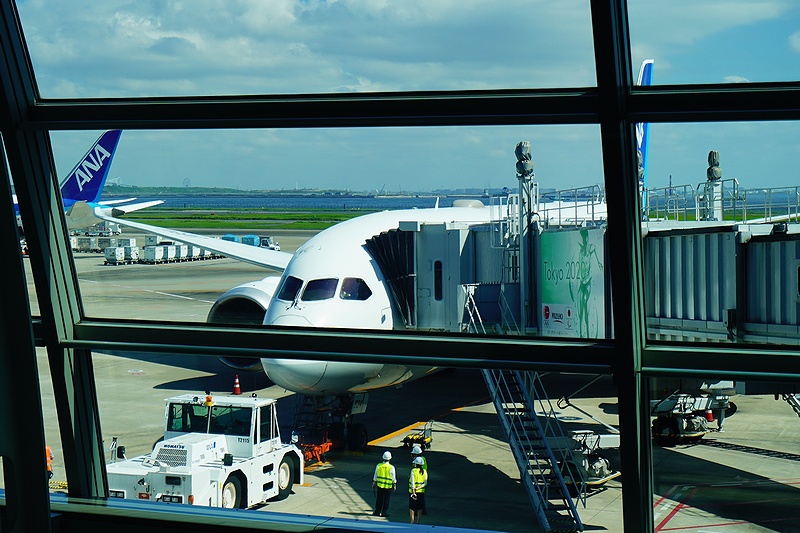 国際線ビジネスクラスがプレミアムクラスになっているANA787-8(78M)に