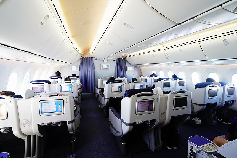 国際線ビジネスクラスがプレミアムクラスになっているANA787-8(78M)に