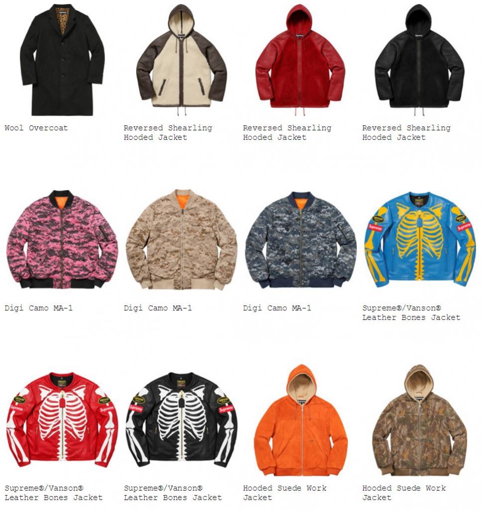 Supreme 2017AW 全コレクション公開 - FLYKNIT TOKYO by マーク Supreme 2017AW 全コレクション公開 - FLYKNIT TOKYO by マーク