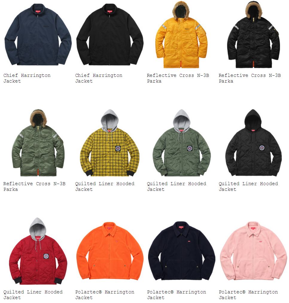Supreme 2017AW 全コレクション公開 - FLYKNIT TOKYO by マーク Supreme 2017AW 全コレクション公開 - FLYKNIT TOKYO by マーク