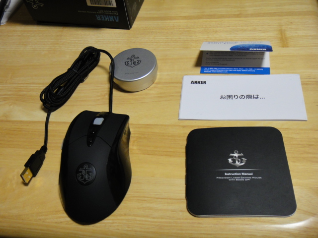 xim4本体付属品完備、Ankerマウス8000dpi付属品完備 マウスの買い替え。 「Anker レーザープレシジョン・ゲーミング