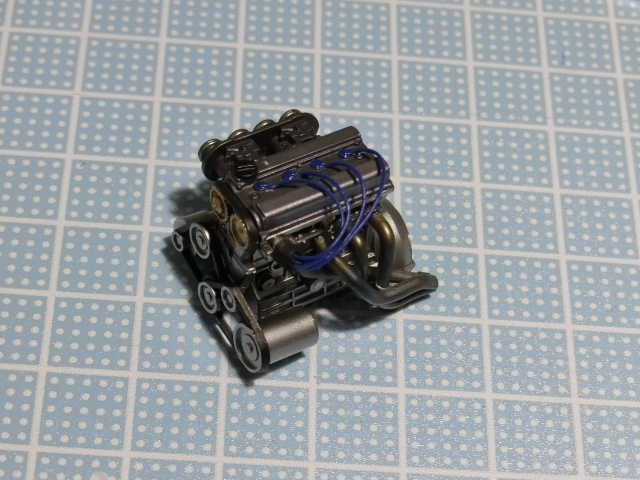 プラモ作成 Ae86 スプリンタートレノ エンジン作成その２ たまに乗るバイク乗りの日常ブログ