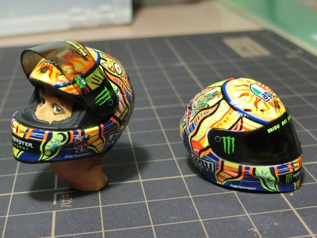 TAMIYA 1/12 ロッシフィギュア」完成！ - たまに乗るバイク乗りの日常