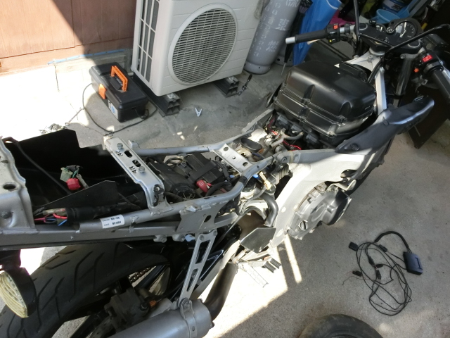 ２ダボからetcの取り外し たまに乗るバイク乗りの日常ブログ