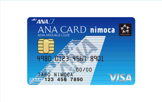 ANA VISA nimocaカードのイメージ画像