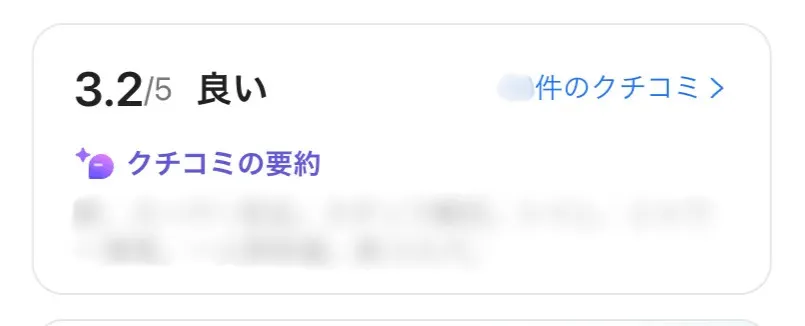 実際のKlookの評価