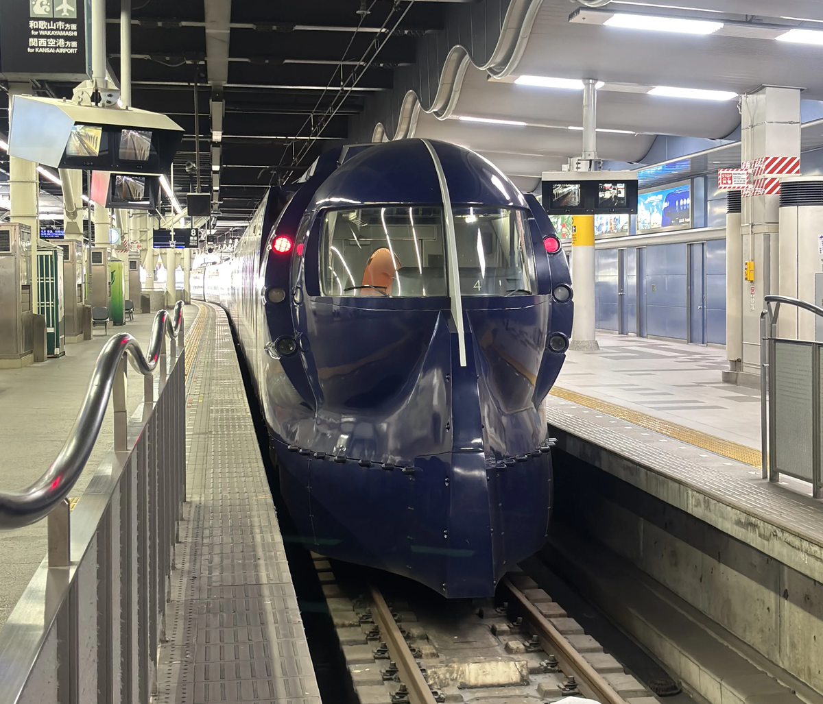 南海難波駅で撮影したラピート(50000系)