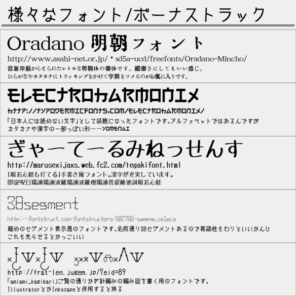 1109 なんか推しフォントを紹介する流れだったので Fmic7743 Log Exe D