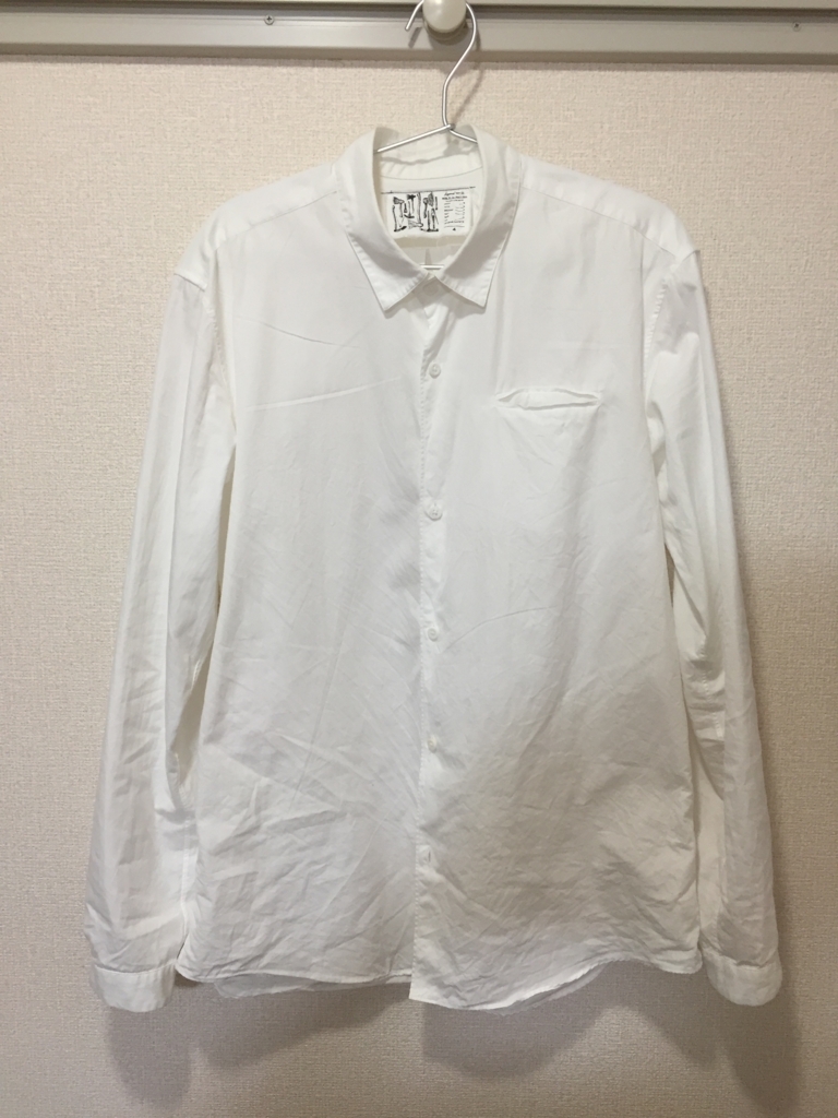 f:id:footmuji:20171126162425j:plain リラックスムード漂う完璧な白シャツ DIGAWEL STANDARD SHIRT
