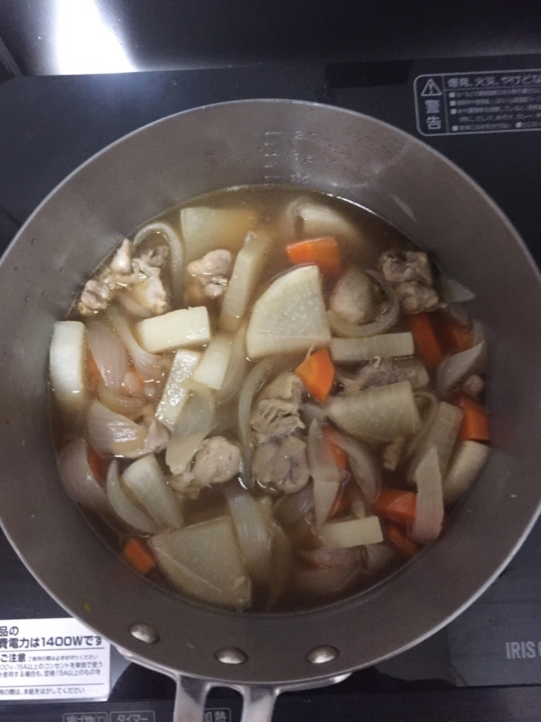 f:id:footmuji:20180528225709j:plain 【サルでも作れる男飯④】超簡単でそれなりにうまい鶏肉と大根の煮物