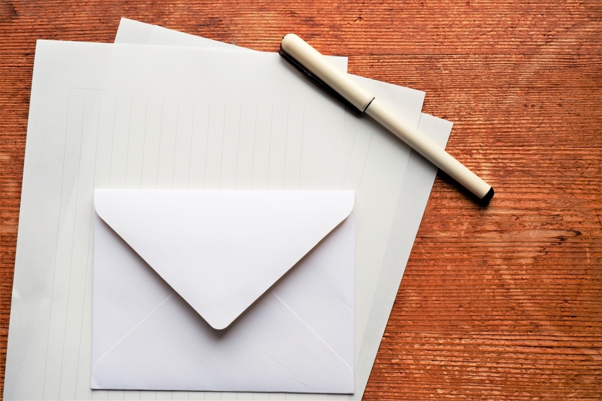 便箋と封筒