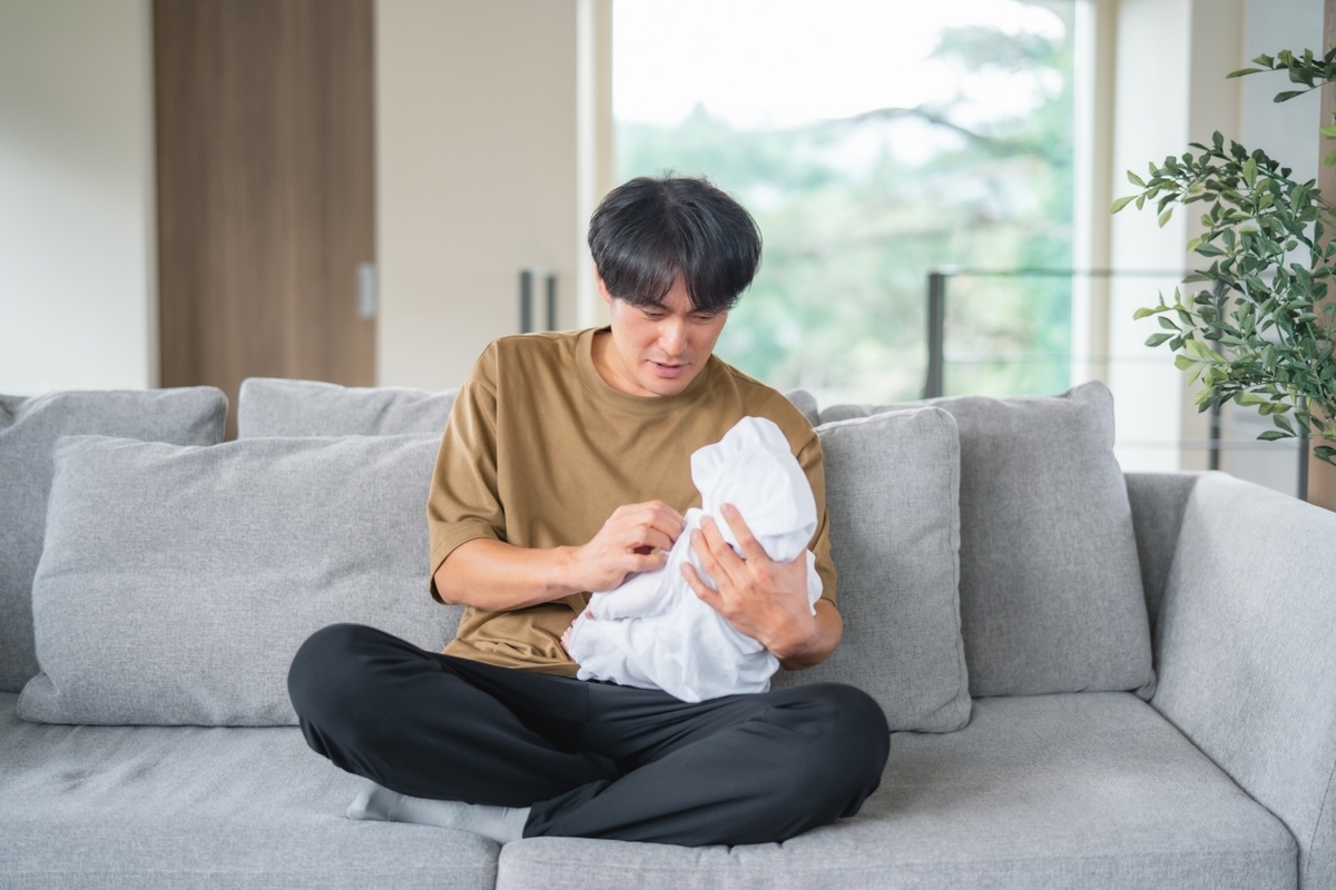 子育てする男性