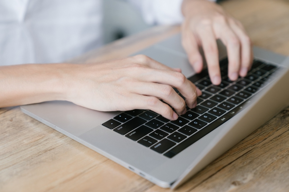 タイピングする