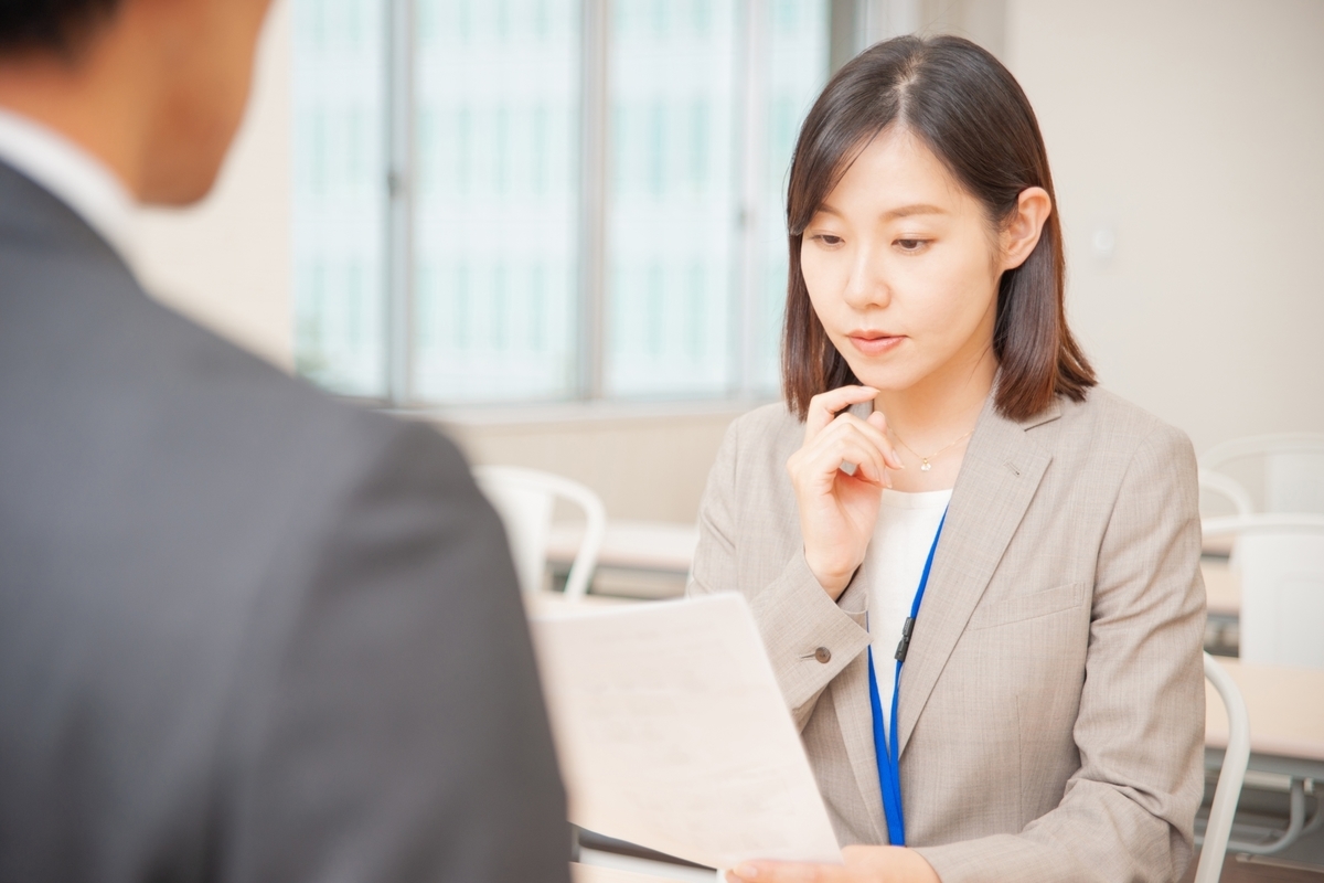 面談の様子