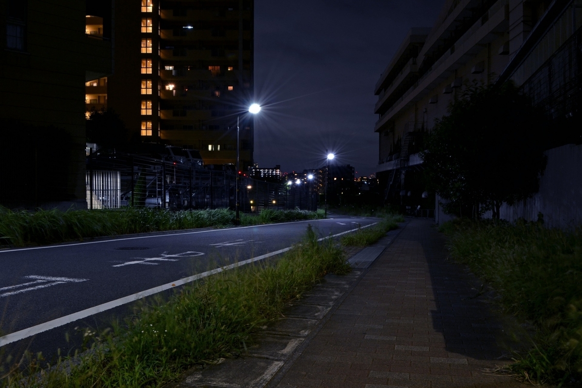 夜道のイメージ