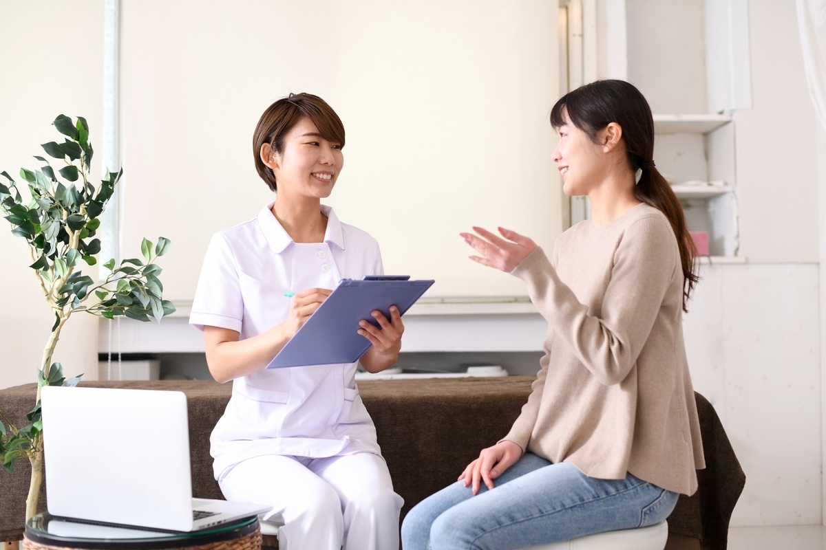 病院での面談