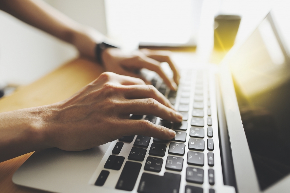 パソコンでの作業