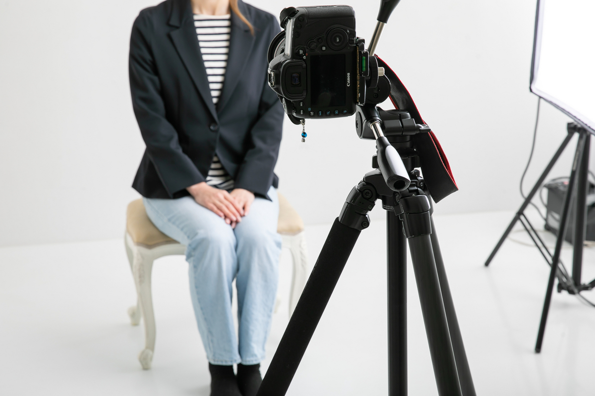 証明写真を撮る