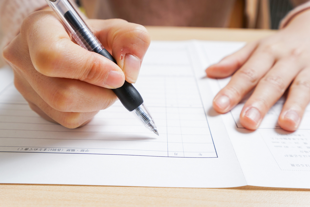 職務経歴書に記入する