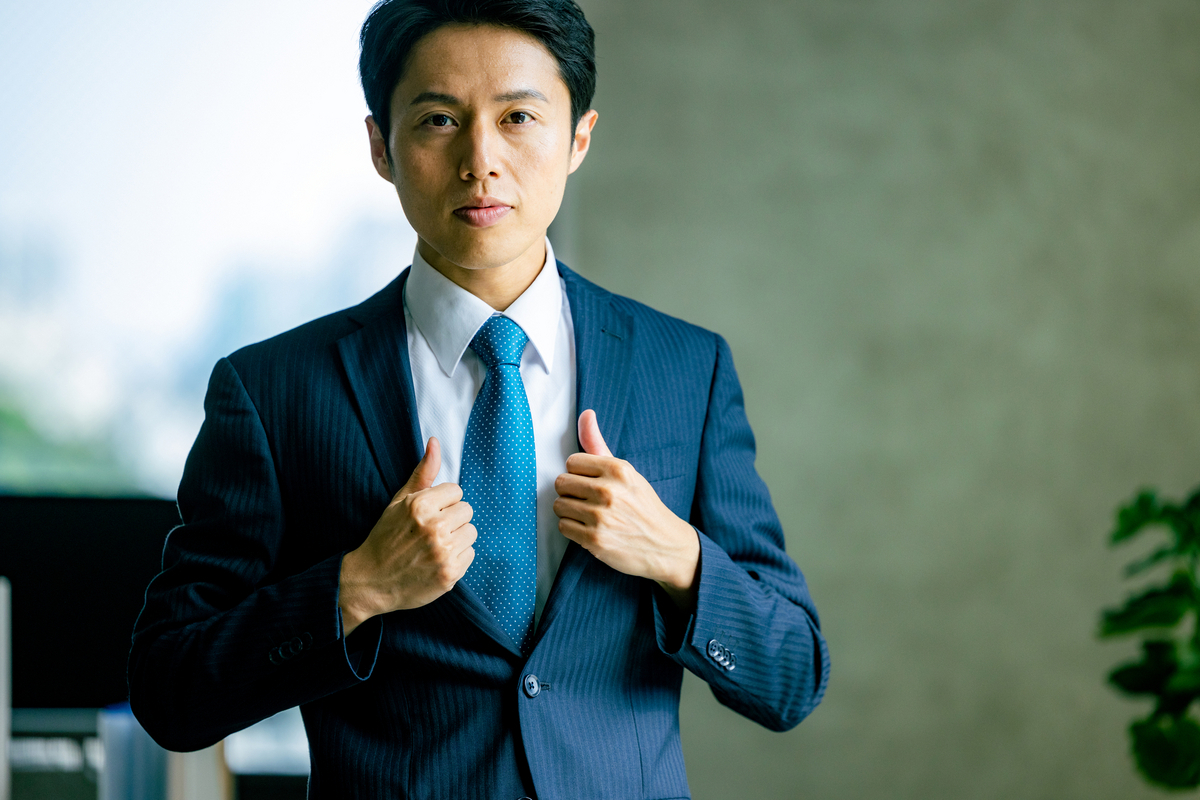 気合の入った男性