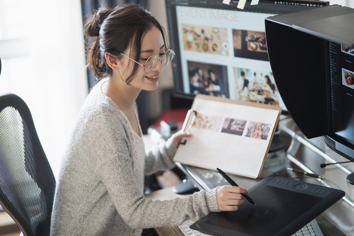 webデザイナーの女性