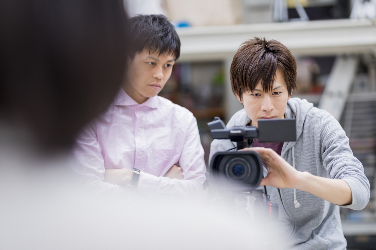 テレビ番組撮影の現場