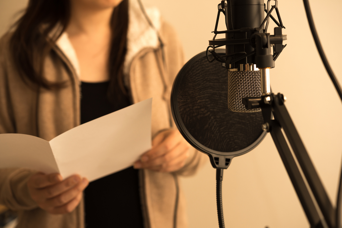 音声収録のイメージ