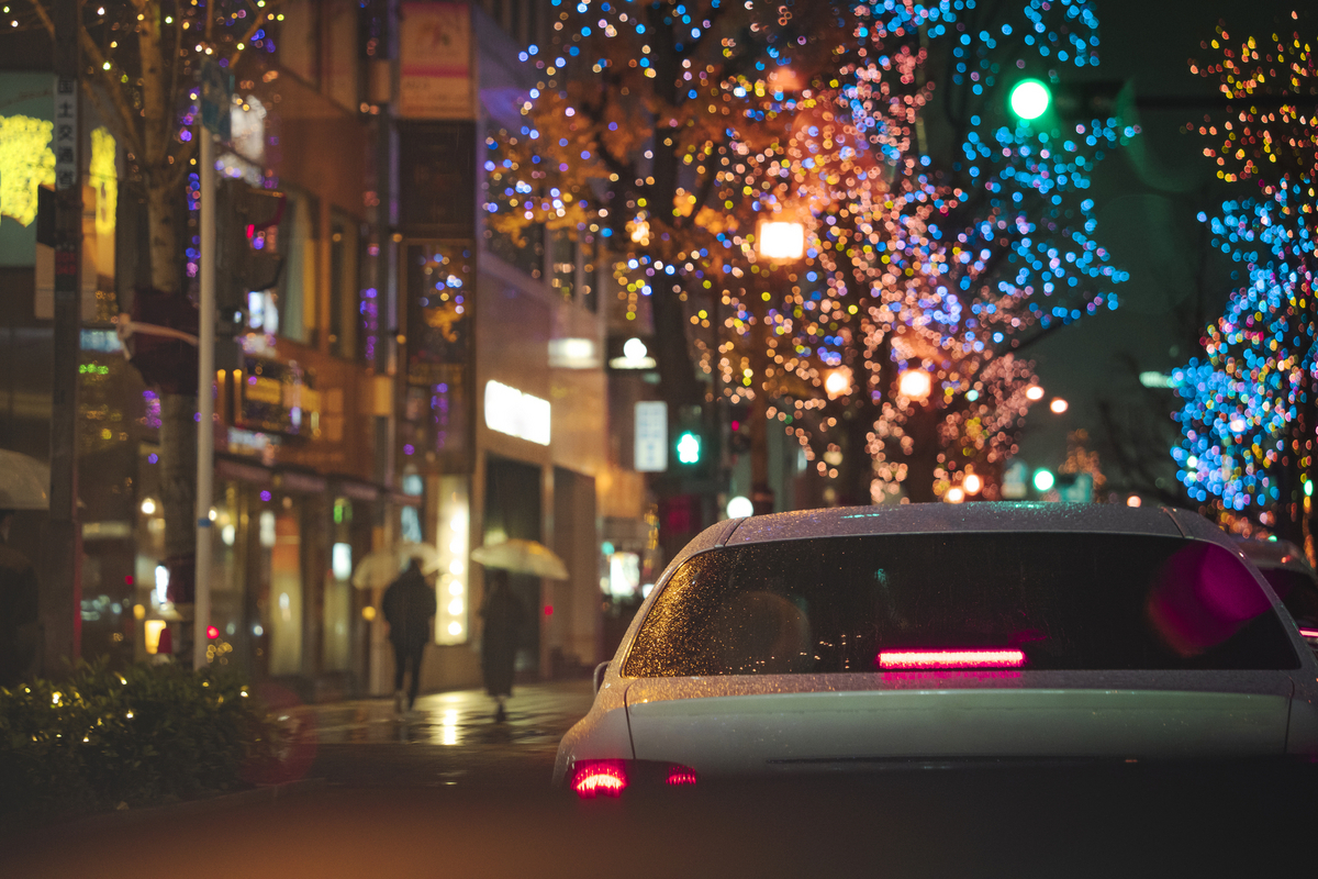 夜間の運転