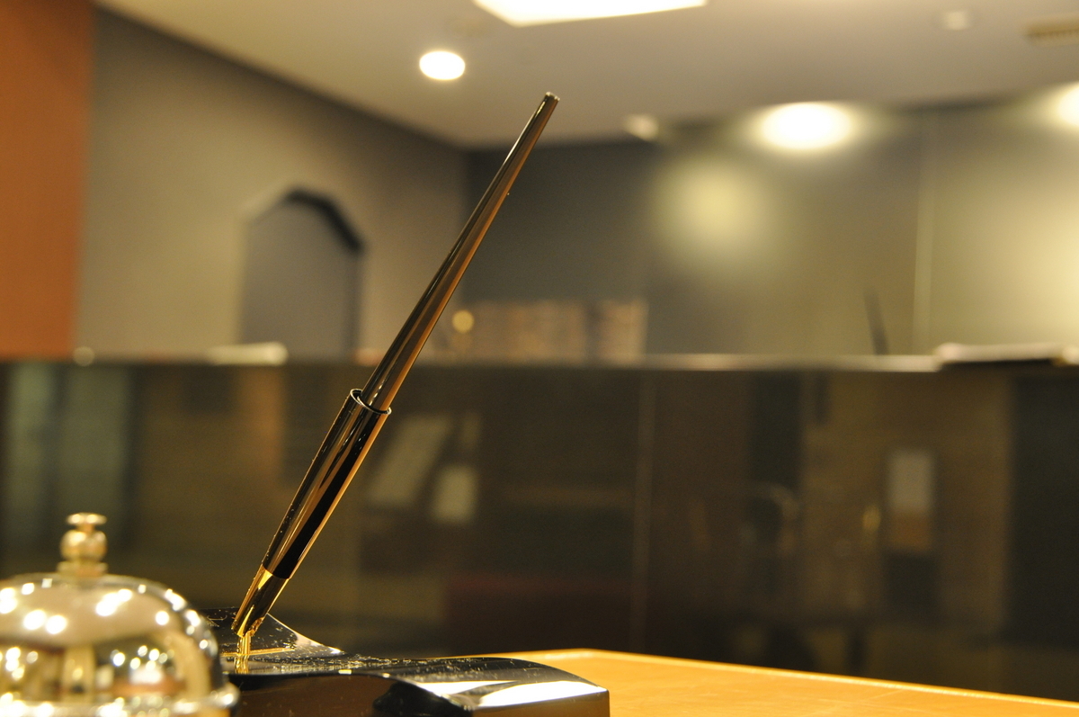 ホテルのフロント