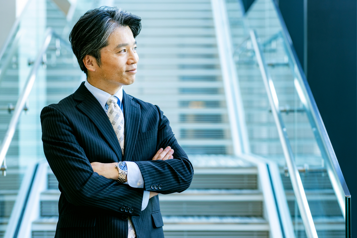 前向きなビジネスパーソン