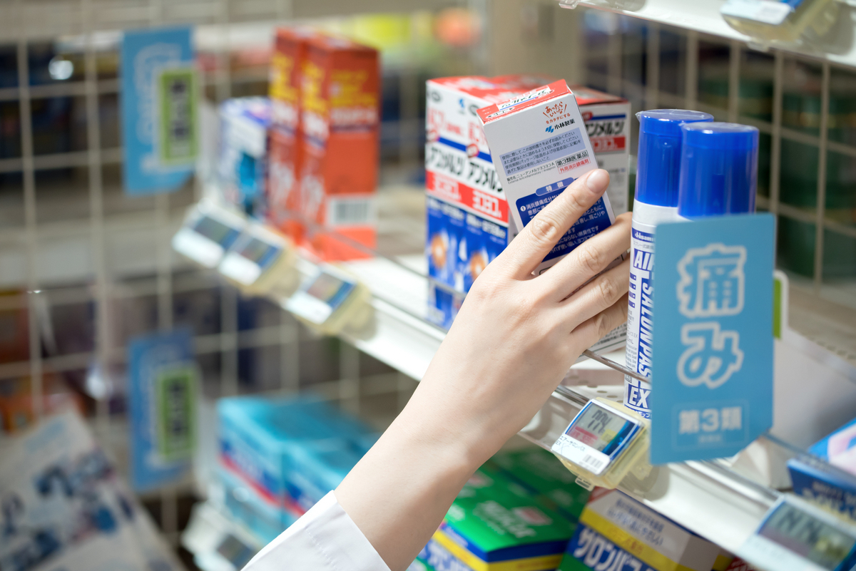 ドラッグストアで買い物