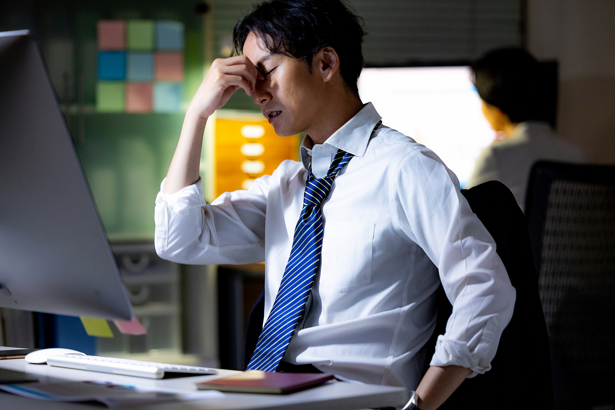残業疲れ