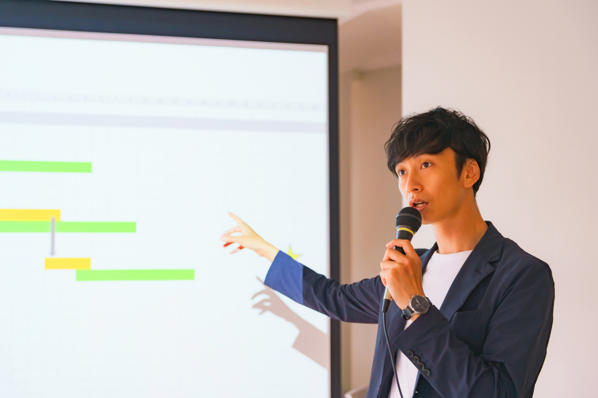 ガントチャートを使って説明する